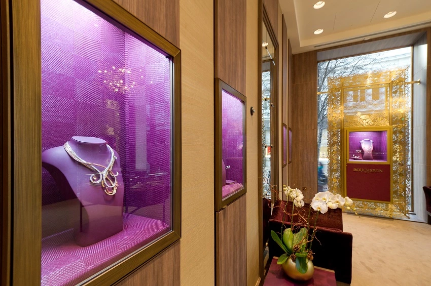 Vitrine luxe prestige Boucheron