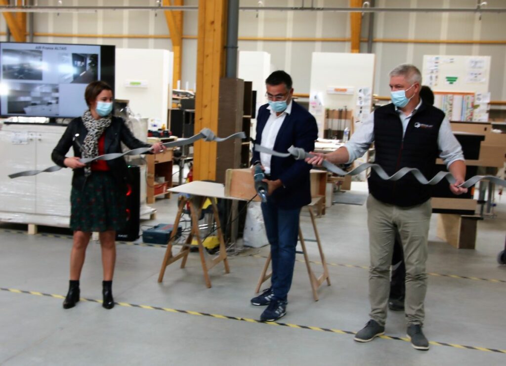 inauguration de l'extension de l'atelier brouillet production