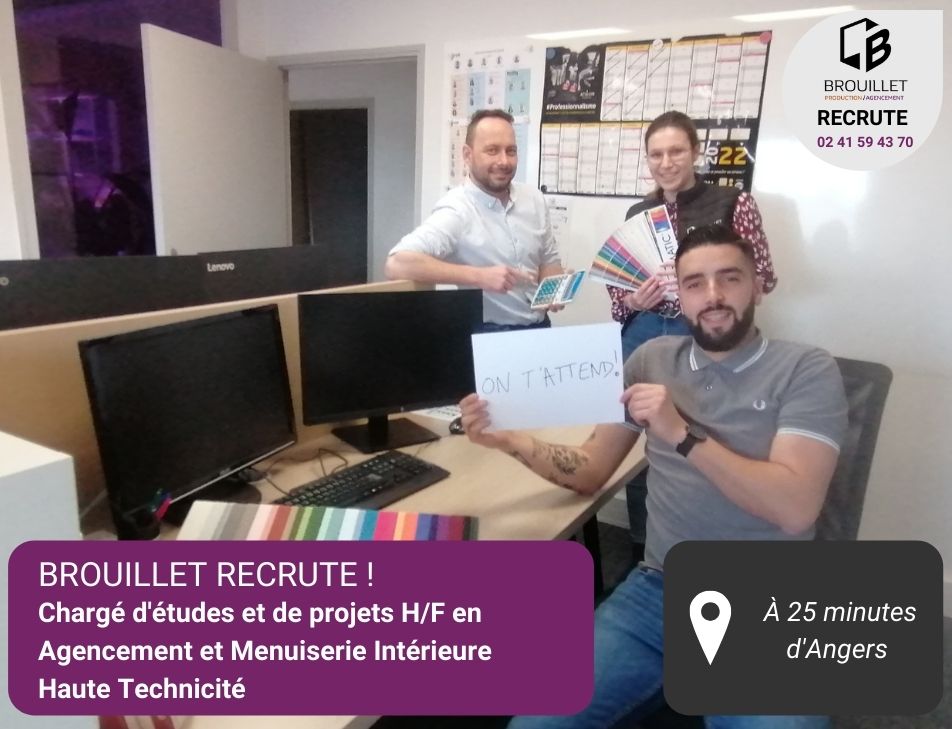 charge de projet et detudes en agencement et menuiserie